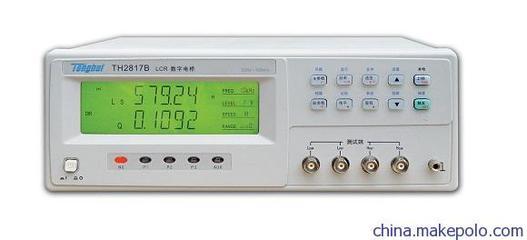 供應Tonghui/同惠TH2817B/數(shù)字電橋/元器件測試儀/LCR電橋 - 供應Tonghui/同惠TH2817B/數(shù)字電橋/元器件測試儀/LCR電橋廠家 - 供應Tonghui/同惠TH2817B/數(shù)字電橋/元器件測試儀/LCR電橋價格 - 東莞市軒寧電子 - 